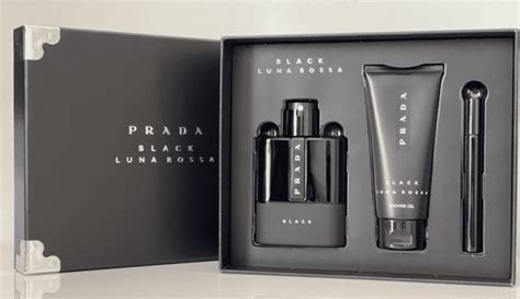 prada black 100ml gift set|Prada aftershave gift set.